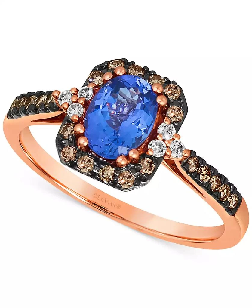 商品Le Vian|Blueberry Tanzanite (3/4 ct. t.w.) & Diamond (1/4 ct. t.w.) in 14k Rose Gold,价格¥9208,第1张图片
