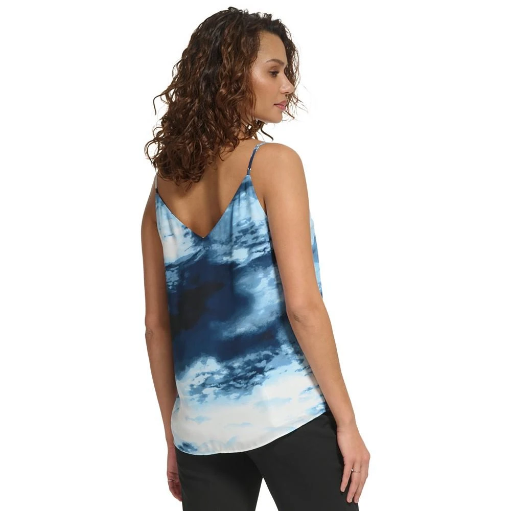 商品Calvin Klein|Women's Cloud Print Strappy V-Neck Camisole,价格¥220,第2张图片详细描述