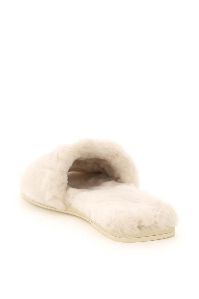 商品Tory Burch|Tory Burch Double T Fur Mules,价格¥1067,第3张图片详细描述