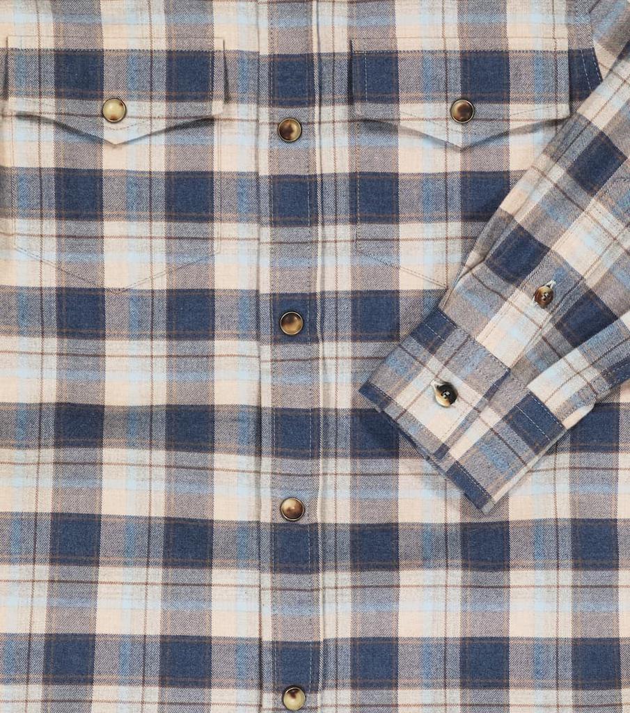 商品Brunello Cucinelli|法兰绒格纹衬衫,价格¥3330-¥3769,第5张图片详细描述