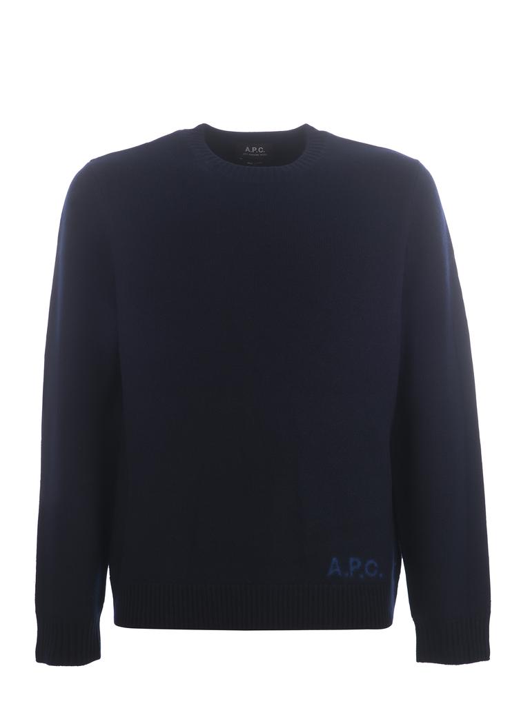 A.P.C. Sweaters Blue商品第1张图片规格展示