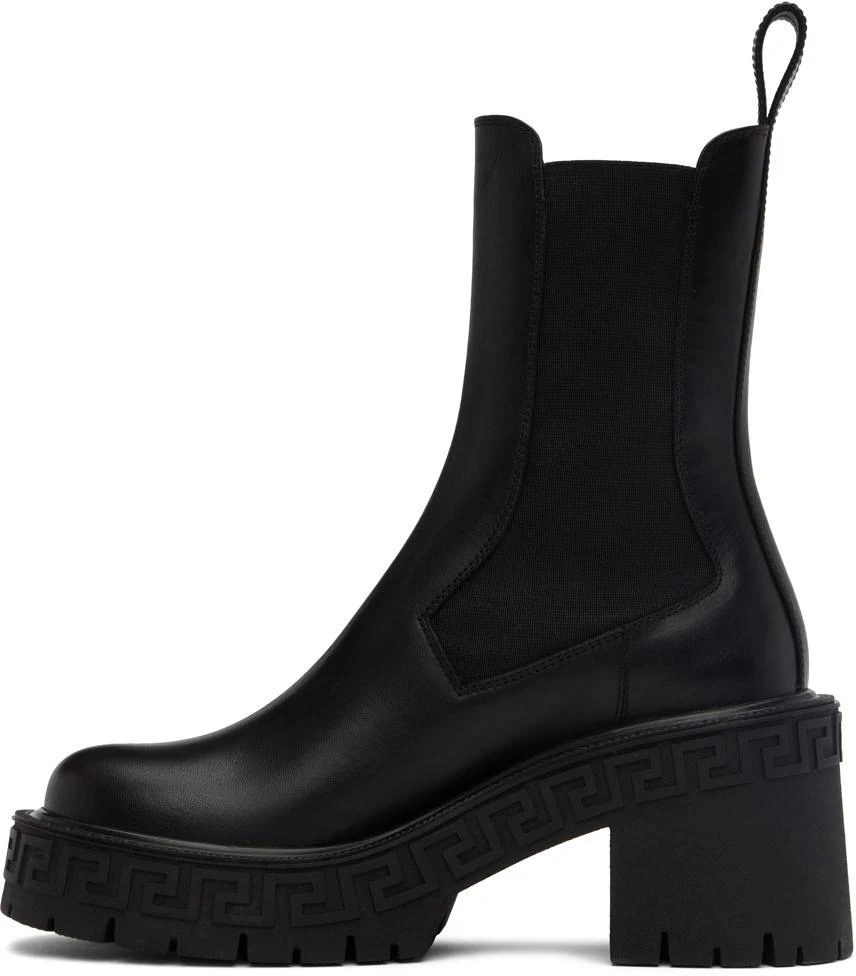 商品Versace|Black Greca Chelsea Boots,价格¥2743,第3张图片详细描述