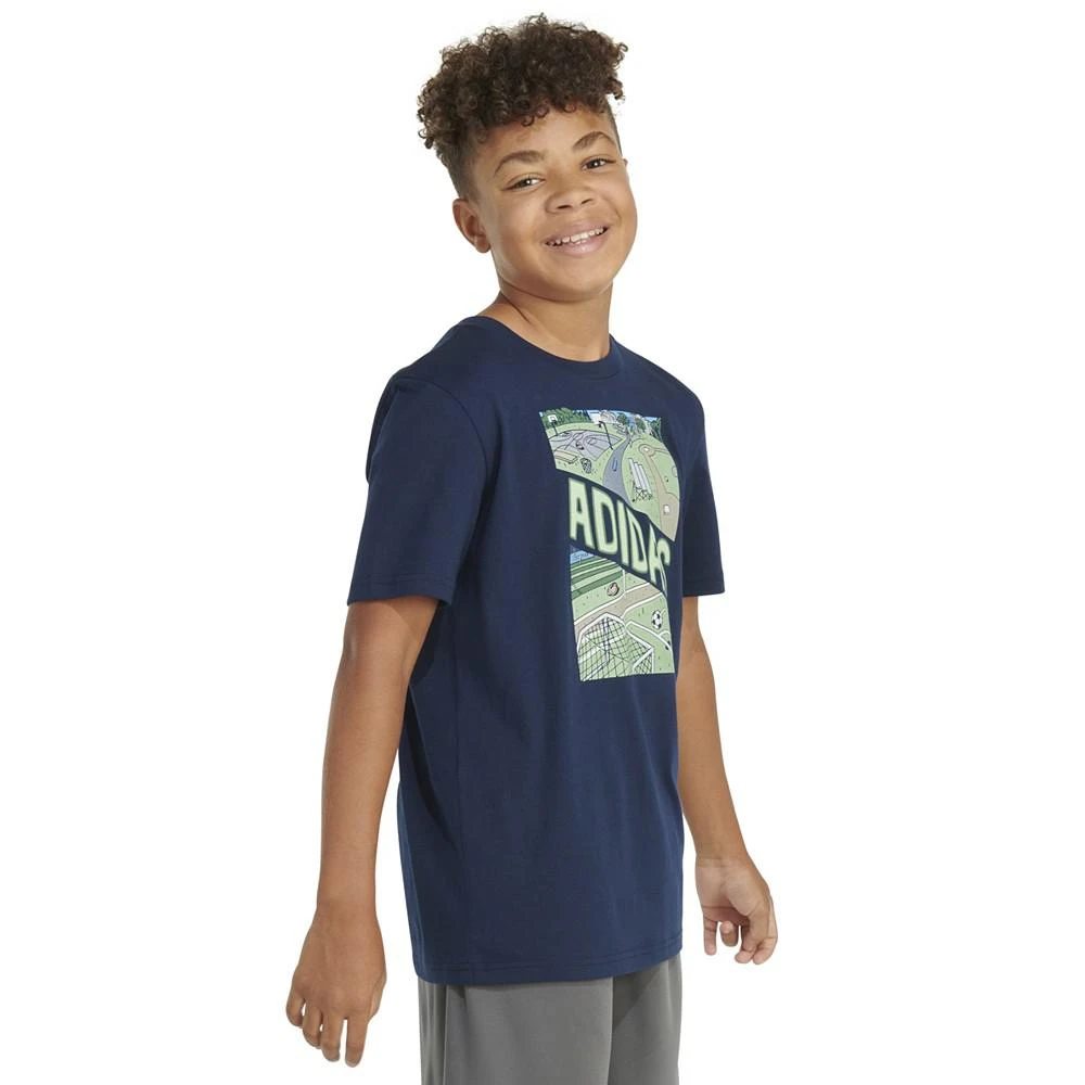 商品Adidas|Big Boys Short-Sleeve Play Sport Graphic Cotton T-Shirt,价格¥149,第3张图片详细描述