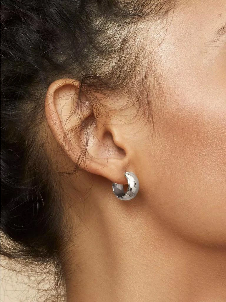 商品Oradina|14K White Gold High Society Hoops,价格¥2997,第3张图片详细描述