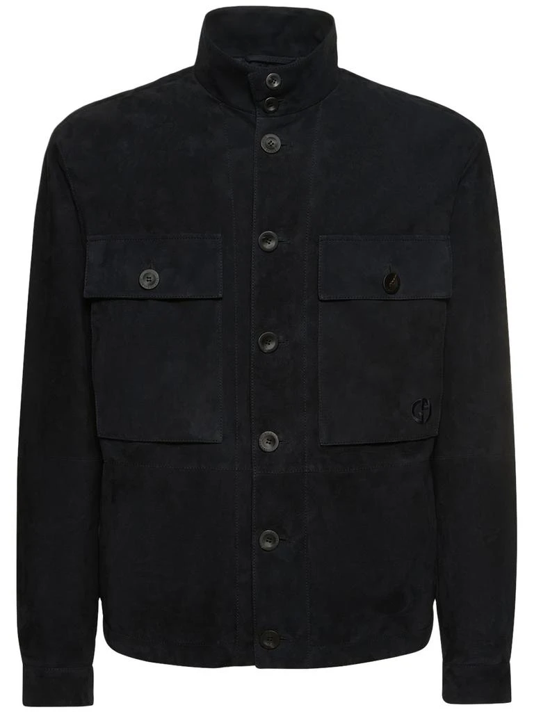 商品Giorgio Armani|Suede Jacket,价格¥18342,第1张图片