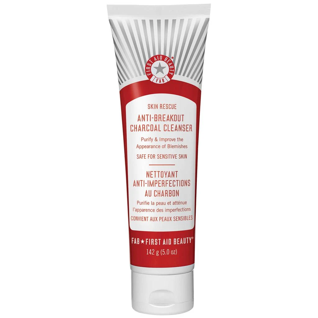 商品First Aid Beauty|First Aid Beauty Skin Rescue Acne Clearing Charcoal Cleanser with Probiotics (5 oz),价格¥195,第1张图片