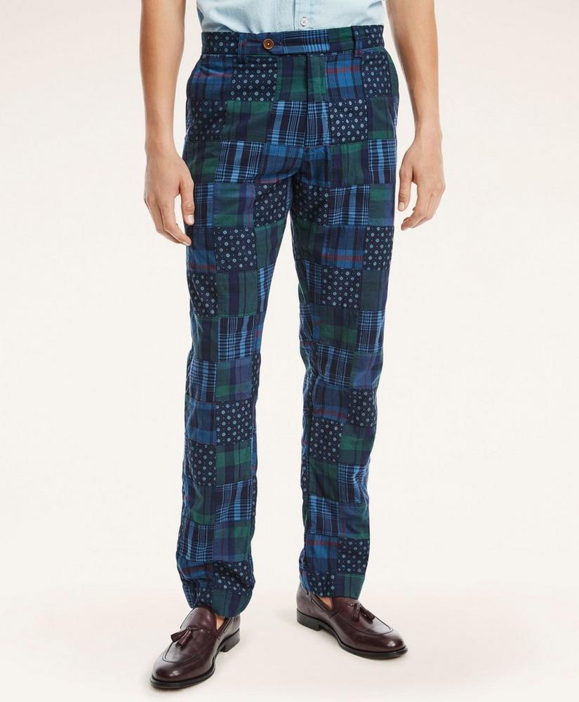 Milano Slim-Fit Madras Chino Pants商品第1张图片规格展示