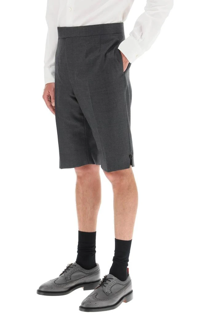 商品Thom Browne|Thom browne classic backstrap shorts in super 120's wool,价格¥5005,第4张图片详细描述
