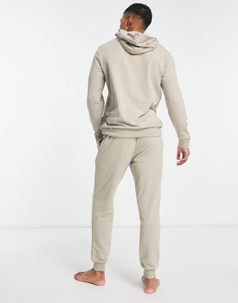 商品Calvin Klein|Calvin Klein co-ord lounge jogger with contrast waistband in oatmeal,价格¥558,第4张图片详细描述