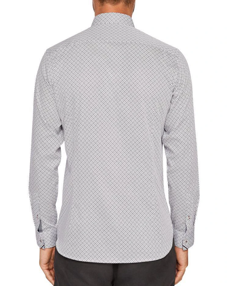 商品Ted Baker London|Ted Baker Larosh Rectangle Print Regular Fit Button-Down Shirt,价格¥571,第2张图片详细描述