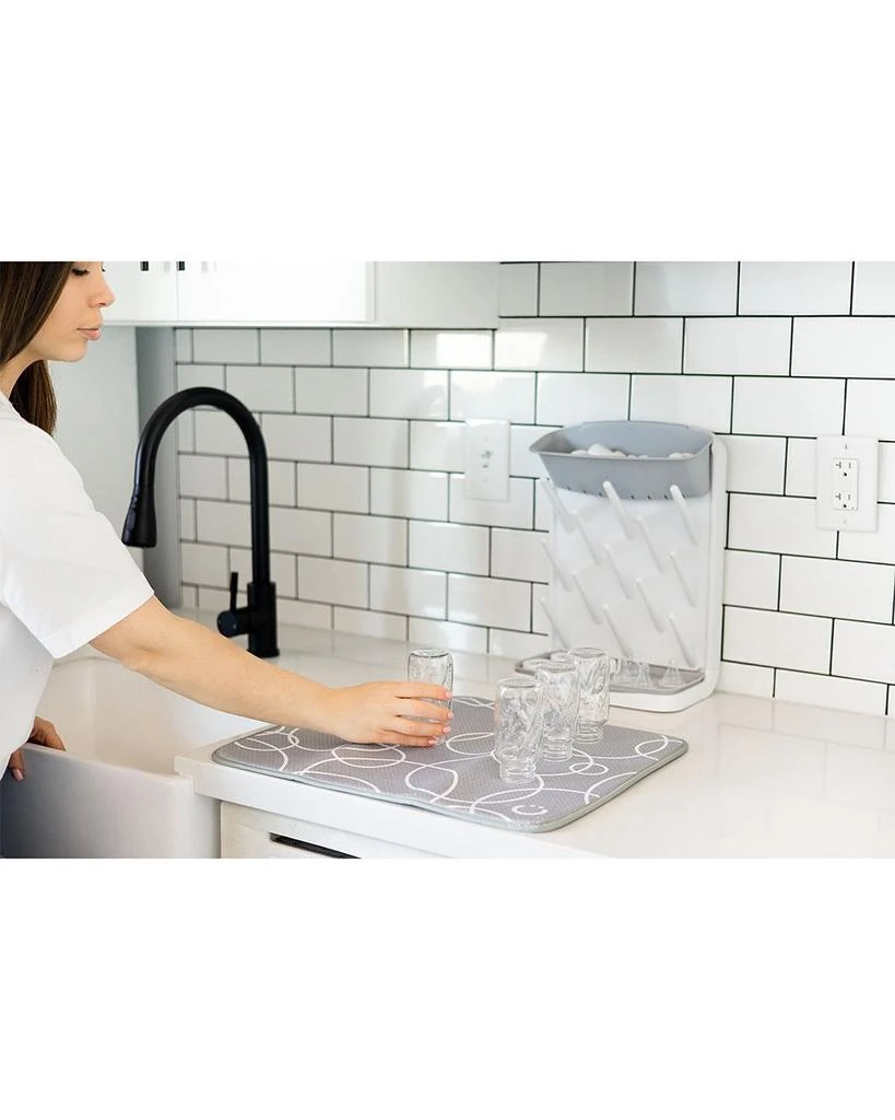 Vertical Bottle Drying Rack, Botte Brush & Microfiber Drying Mat Bundle 商品