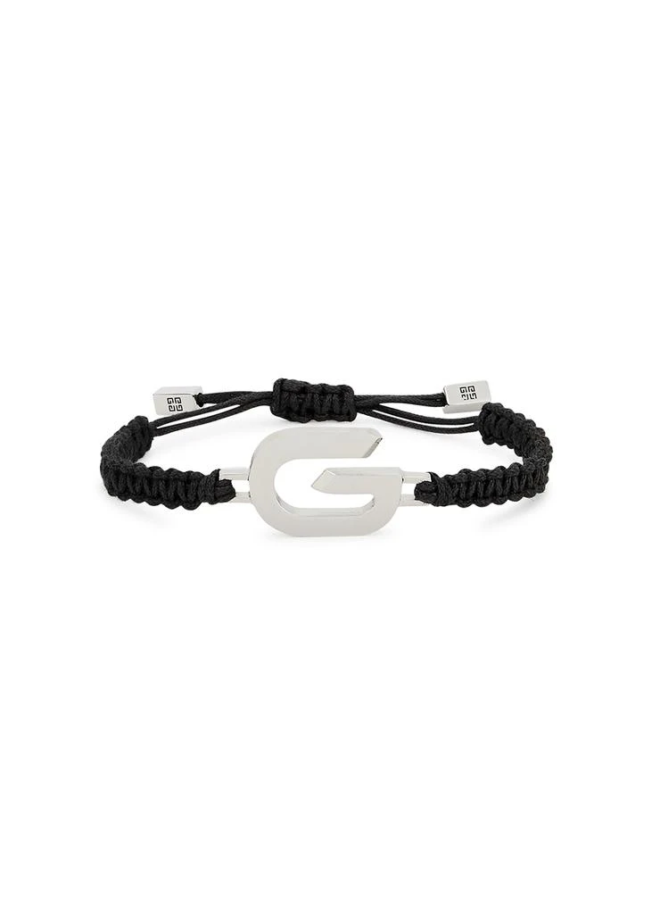 商品Givenchy|G Link black cord bracelet,价格¥1216,第1张图片