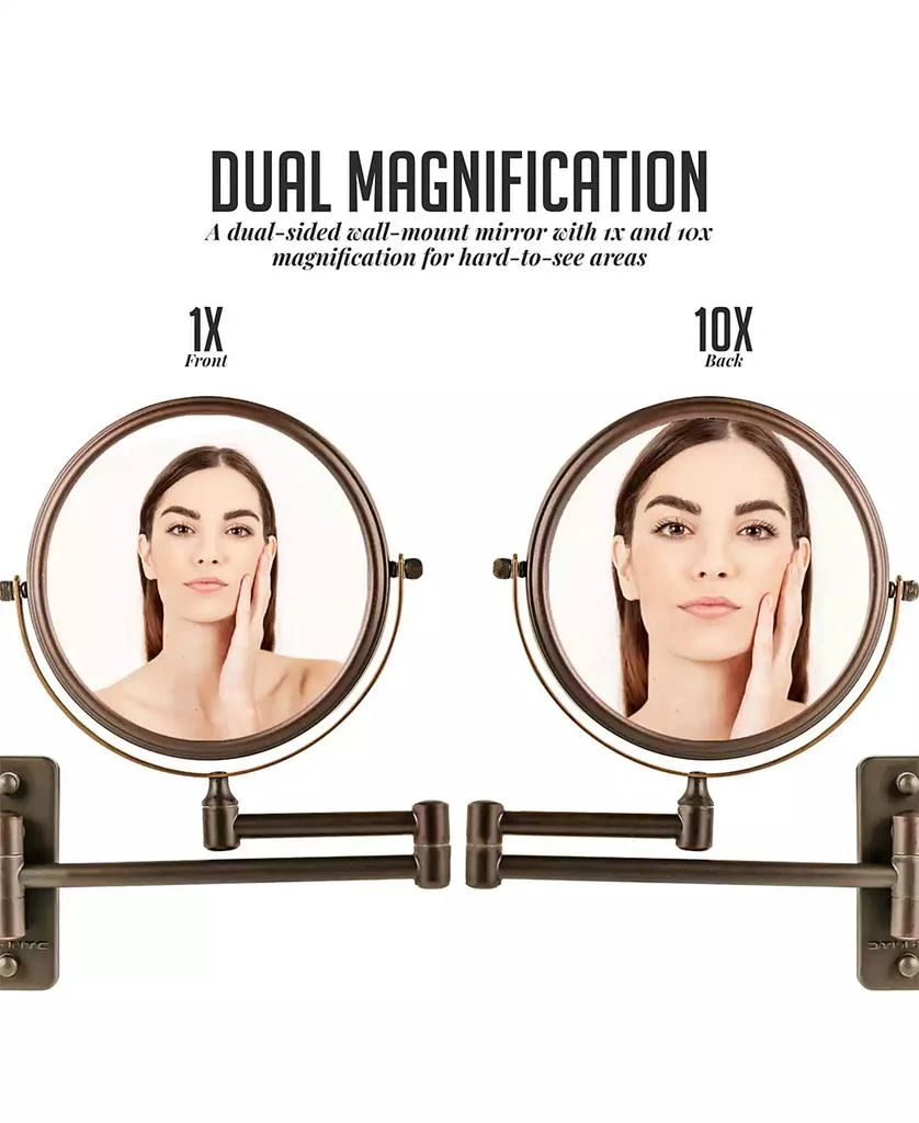 商品OVENTE|Wall Mounted Vanity Makeup Mirror,价格¥314,第3张图片详细描述
