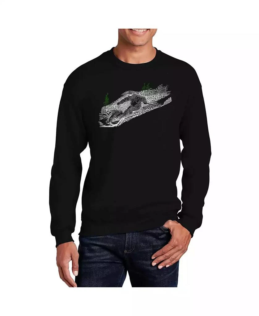 商品LA Pop Art|Men's Word Art Ski Crewneck Sweatshirt,价格¥297,第1张图片