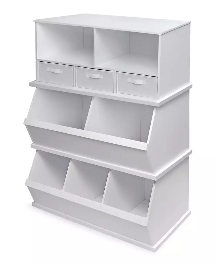 商品Badger Basket|Stackable Shelf Storage Cubby With Three Baskets,价格¥1081,第5张图片详细描述