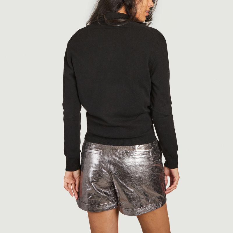 商品MAJESTIC FILATURES|Cashmere wrap sweater Noir Majestic Filatures,价格¥2014,第5张图片详细描述