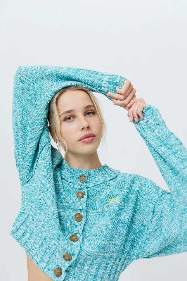 商品BDG|BDG Winnie Cropped Cardigan,价格¥223,第3张图片详细描述
