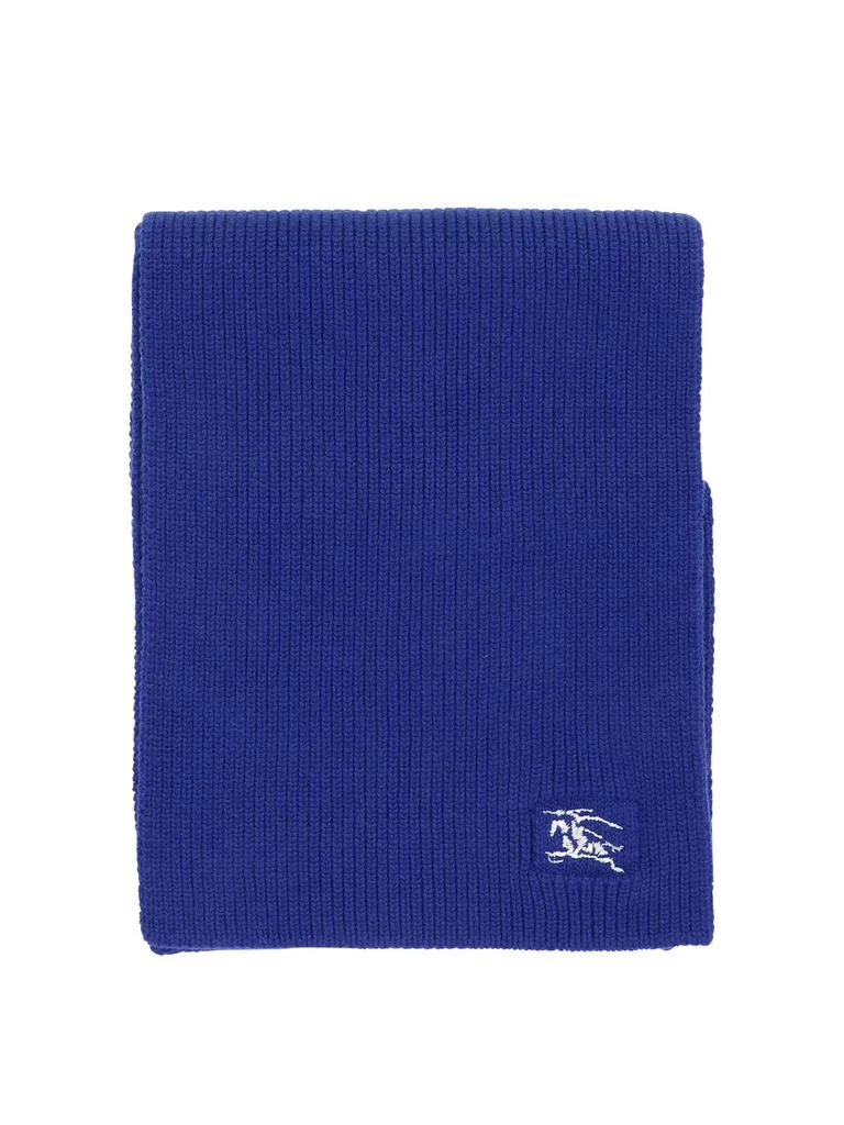 商品Burberry|Ribbed Cashmere Scarf Scarves Blue,价格¥2450,第1张图片