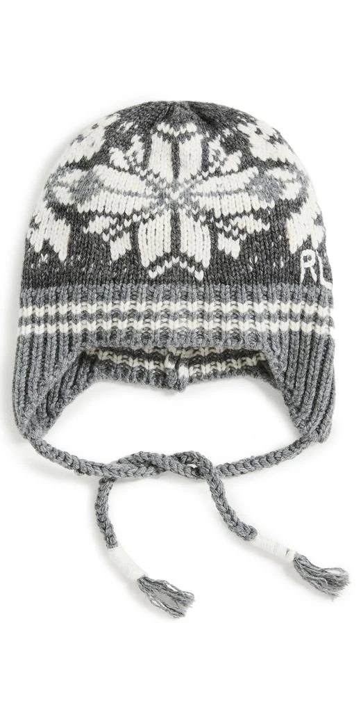 商品Ralph Lauren|Polo Ralph Lauren Handknit Snowflake Trapper Hat,价格¥477,第1张图片