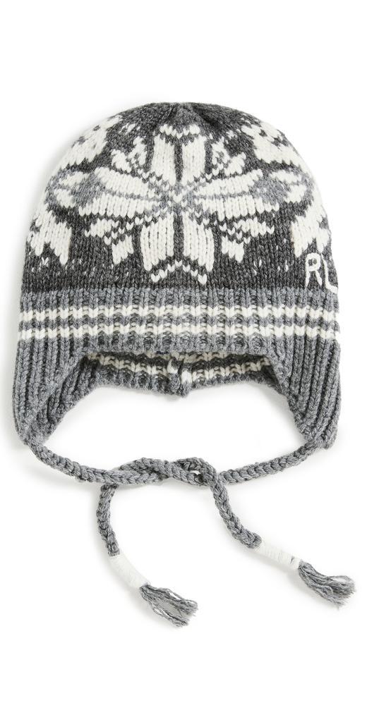 商品Ralph Lauren|Polo Ralph Lauren Handknit Snowflake Trapper Hat,价格¥466,第1张图片