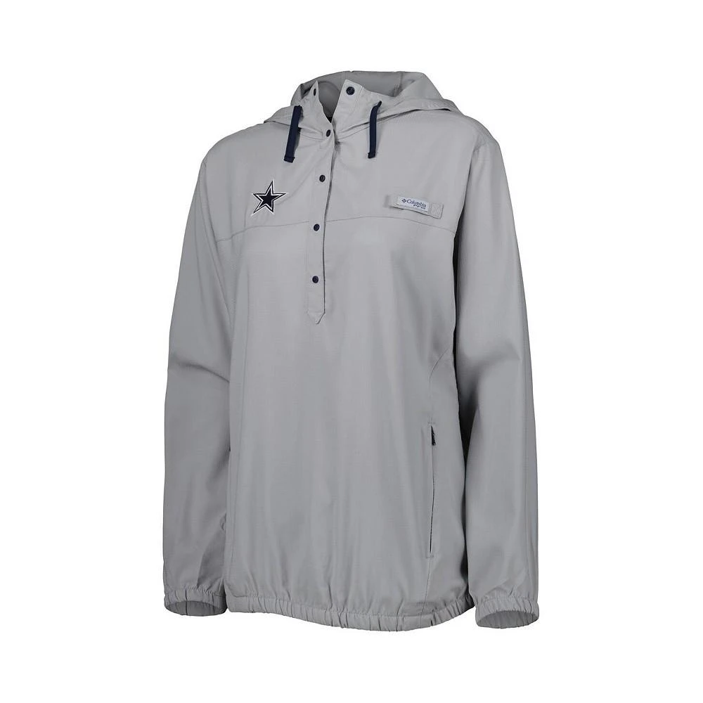 商品Columbia|Women's Gray Dallas Cowboys Tamiami Omni-Shade Pullover Hoodie,价格¥392,第4张图片详细描述