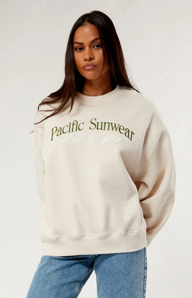 商品PacSun|Pacific Sunwear Nineteen Eighty Crew Neck Sweatshirt,价格¥314,第3张图片详细描述