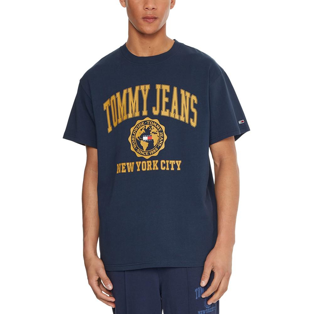 Men's College Logo Short Sleeve T-shirt商品第3张图片规格展示