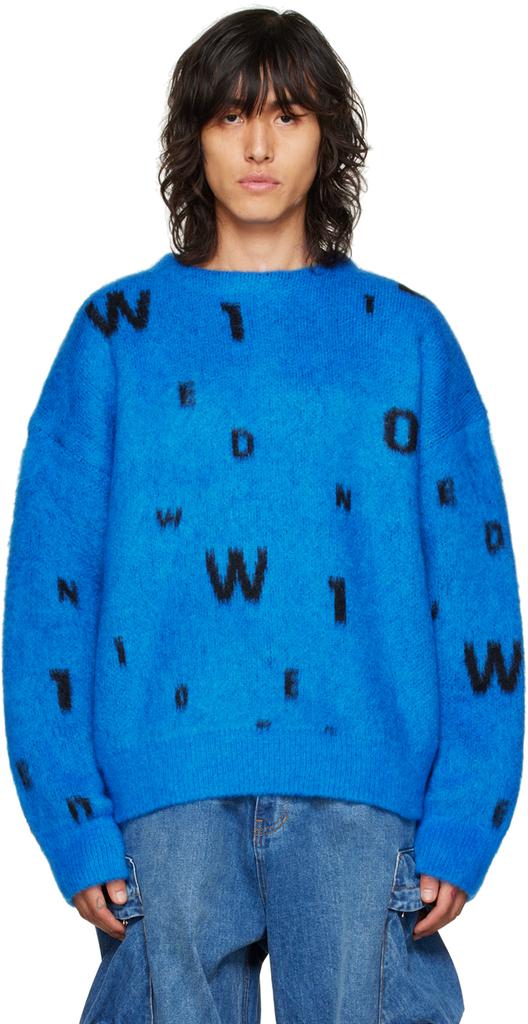 Blue Lettering Sweater商品第1张图片规格展示