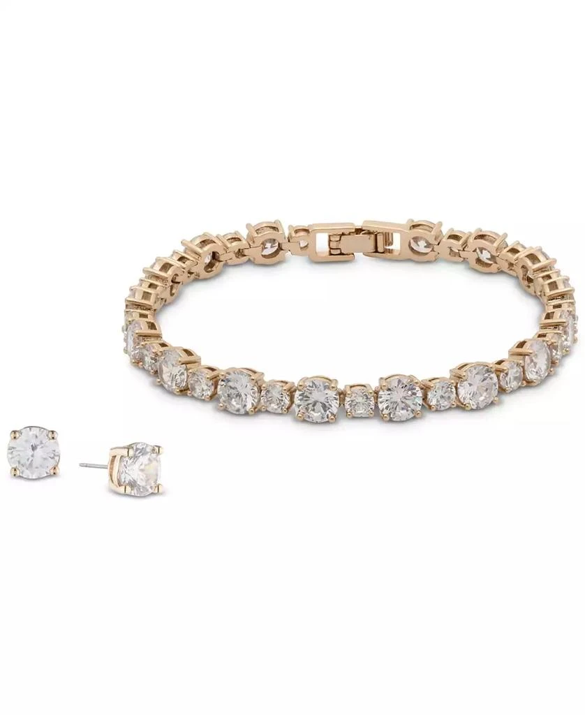 商品Givenchy|Cubic Zirconia Tennis Bracelet & Stud Earrings Set,价格¥611,第1张图片