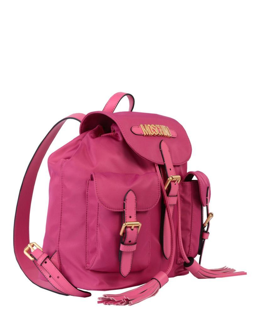 商品Moschino|Nylon Logo Plaque Backpack,价格¥4017,第4张图片详细描述