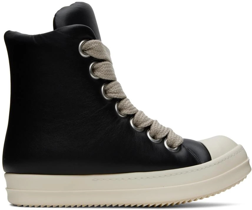 商品Rick Owens|Black Leather Sneakers,价格¥7023,第1张图片
