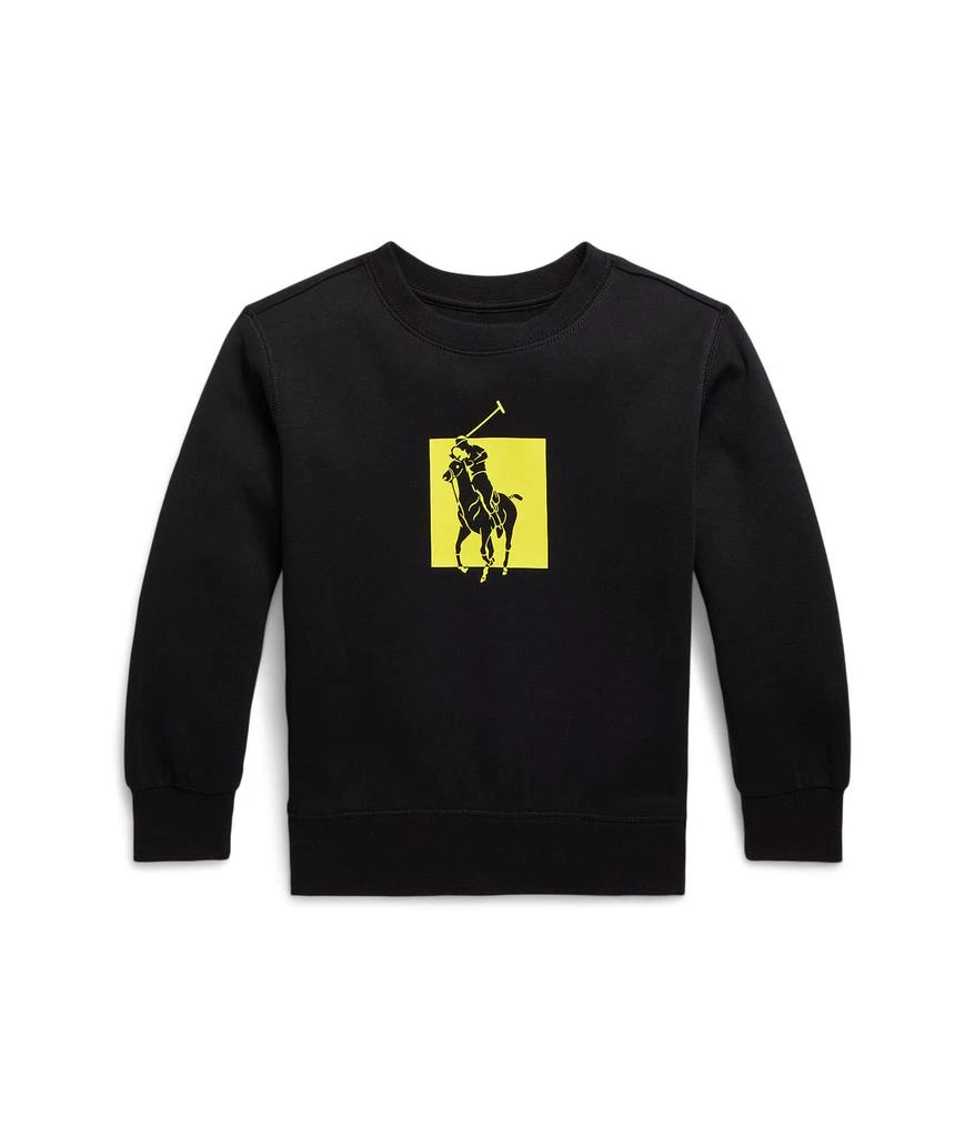 商品Ralph Lauren|Big Pony Logo Double-Knit Sweatshirt (Little Kids),价格¥410,第1张图片