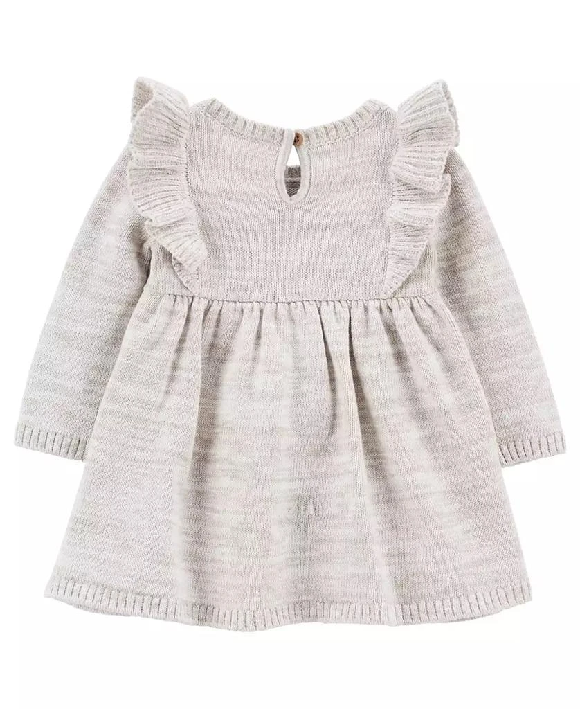 商品Carter's|Baby Girls Long Sleeve Sweater Dress with Diaper Cover,价格¥114,第2张图片详细描述