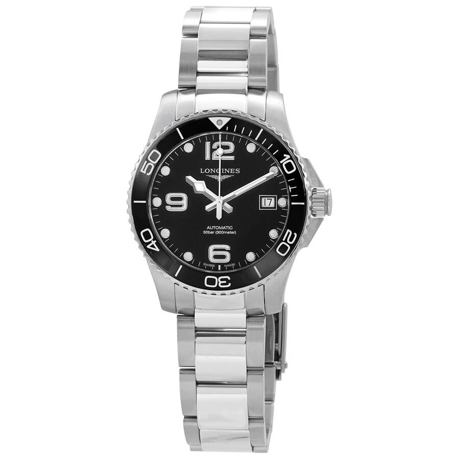 商品Longines|HydroConquest Automatic Black Dial Men's Watch L3.780.4.56.6,价格¥9221,第1张图片