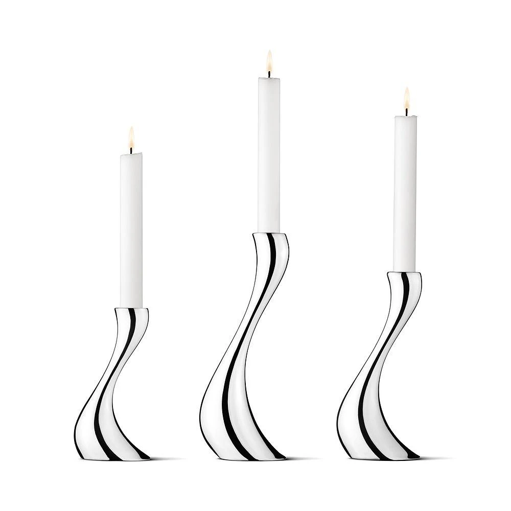 商品Georg Jensen|Cobra Candleholder, Set of 3,价格¥1875,第1张图片