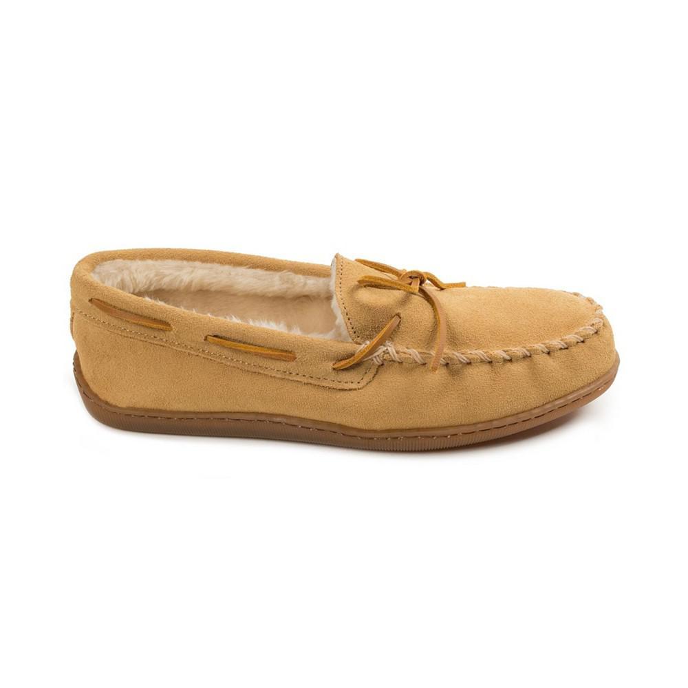 商品Minnetonka|Men's Pile Lined Hardsole Wide Width Slippers,价格¥405,第4张图片详细描述