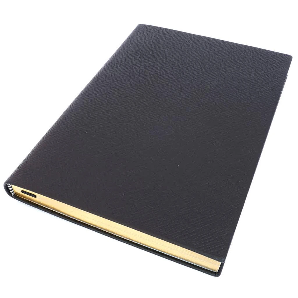 商品SMYTHSON|Smythson Soho Notebook In Panama in Black,价格¥744,第3张图片详细描述