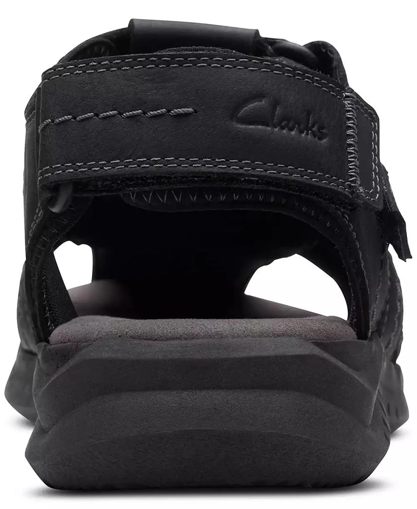 商品Clarks|Men's Walkford Fish Tumbled Leather Sandals,价格¥753,第2张图片详细描述