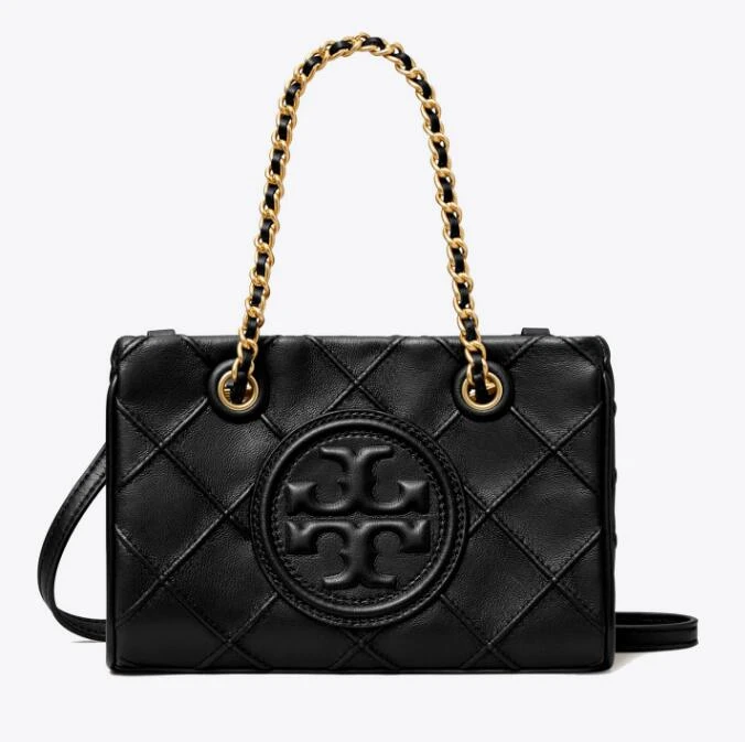 商品Tory Burch|汤丽柏琦 FLEMING女士迷你柔皮链条手提斜跨托特包152334（香港仓发货）,价格¥3515,第1张图片