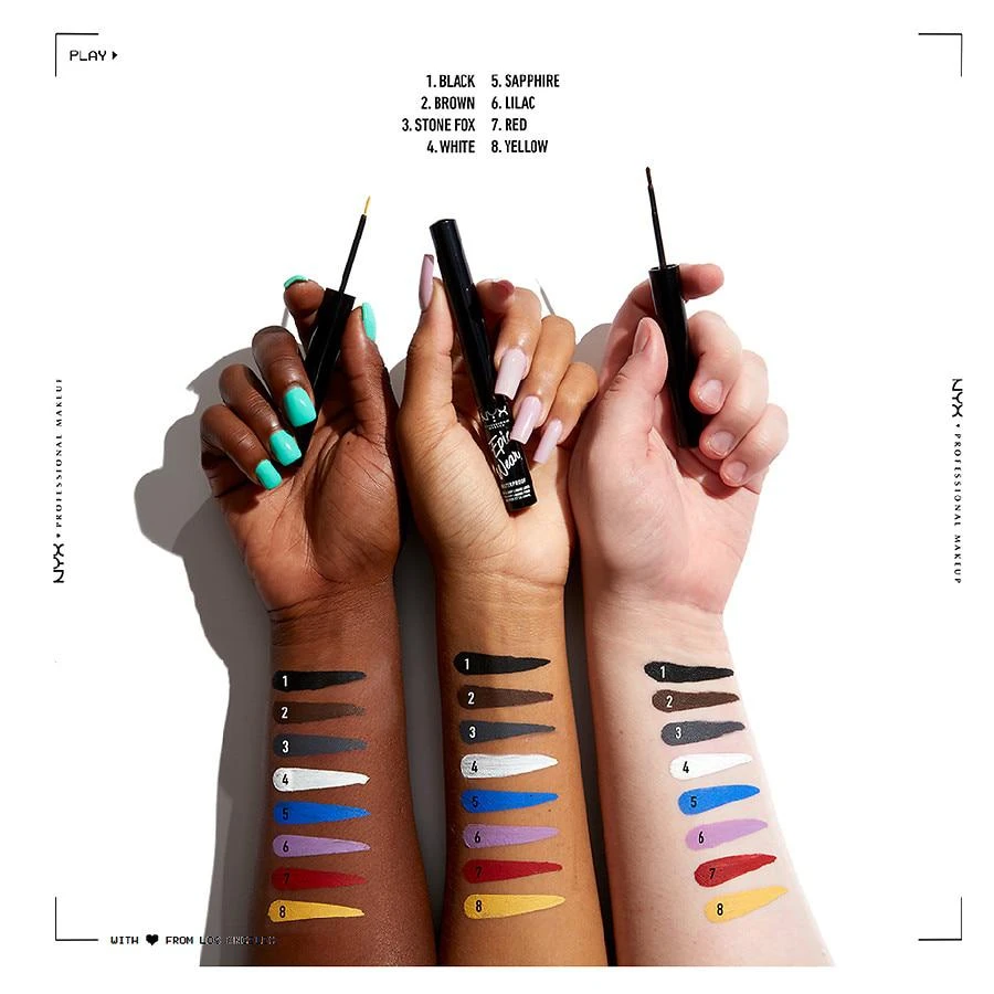 商品NYX Professional Makeup|Epic Wear Liquid Liner Long-lasting Matte Waterproof Eyeliner,价格¥92,第4张图片详细描述