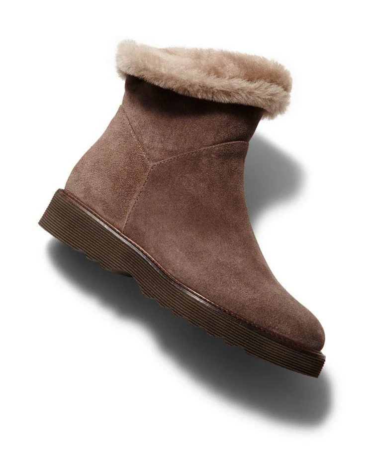 商品Aquatalia|Women's Kimberly Weatherproof Suede & Shearling Booties ,价格¥2249,第5张图片详细描述