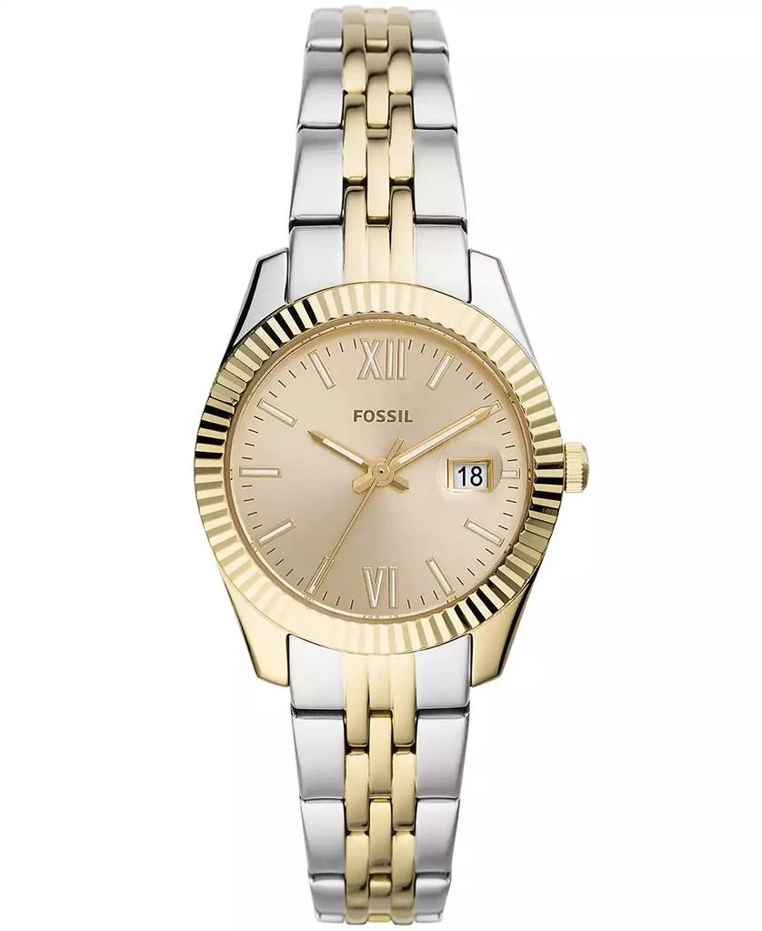 商品Fossil|Women's Scarlette Mini Two-Tone Bracelet Watch 32mm,价格¥1123,第1张图片