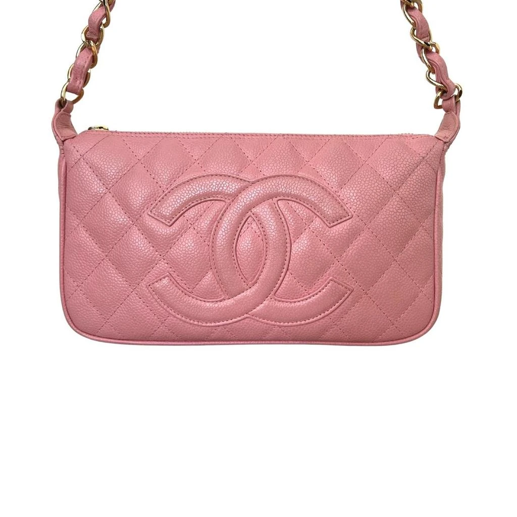 商品Chanel|Timeless CC Chain Shoulder Bag Quilted Caviar Small,价格¥18065,第3张图片详细描述