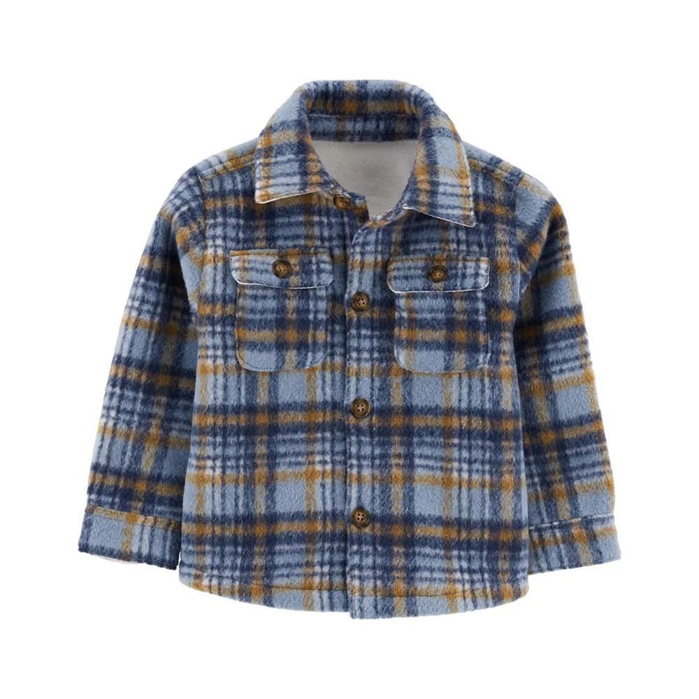 商品Carter's|Toddler Boys Plaid Fleece Lined Shacket,价格¥380,第1张图片