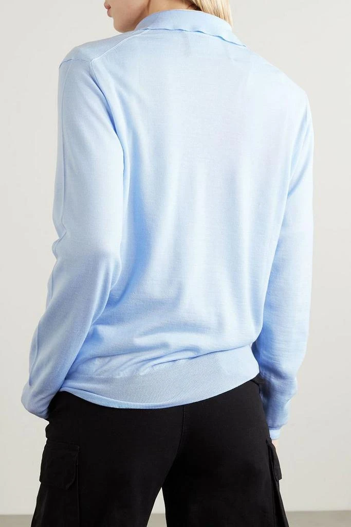 商品HOMMEGIRLS|Embroidered merino wool polo sweater,价格¥799,第3张图片详细描述