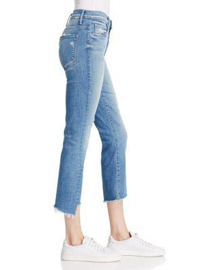 商品MOTHER|Insider Step Crop Fray Jeans in Shake Well ,价格¥1024,第3张图片详细描述