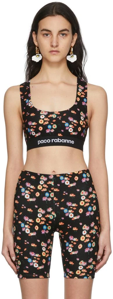 商品Paco Rabanne|SSENSE Exclusive Black Capsule Active Sport Bra,价格¥490,第1张图片