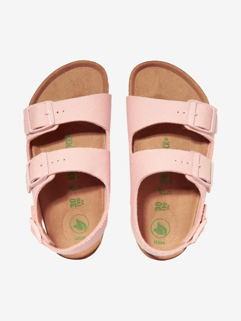 商品Birkenstock|Girls Milano TEX Canvas Sandals in Pink,价格¥430,第4张图片详细描述