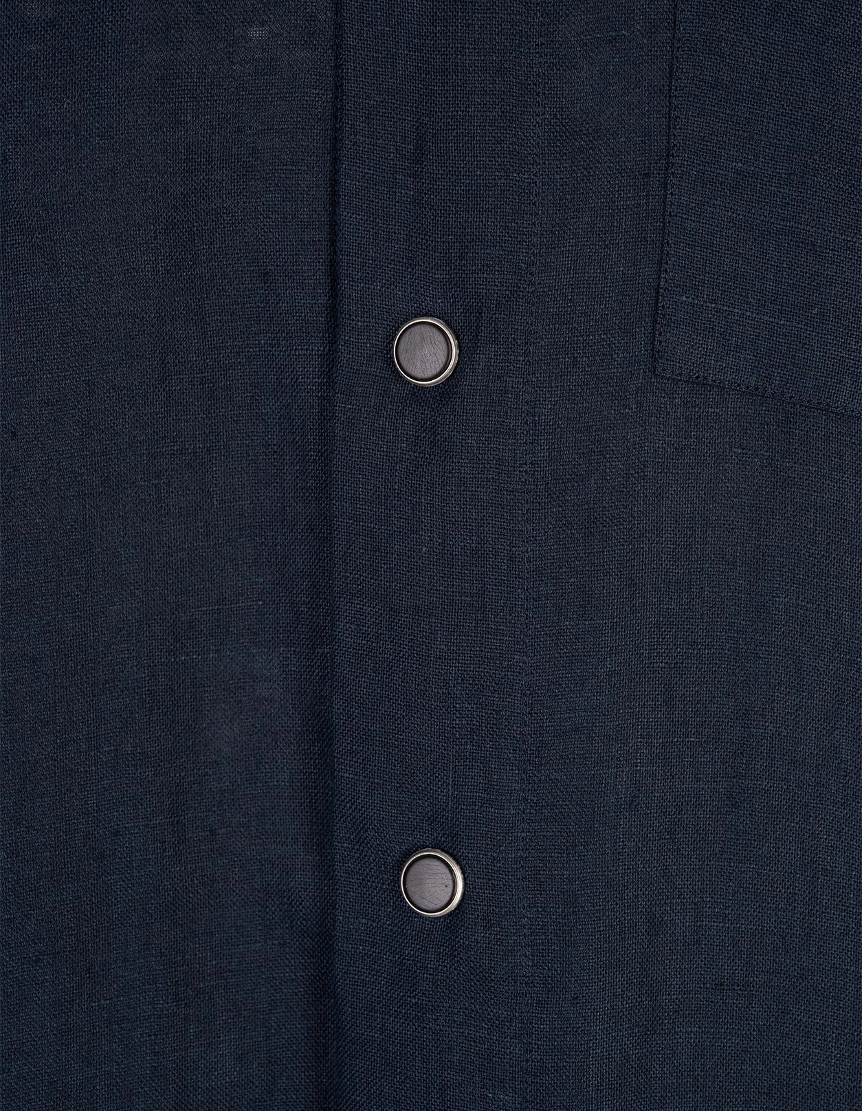 商品【商品预售7天发货】 Kiton|Kiton 男士衬衫 UMCBUBAH0928617003 黑色,价格¥4407,第4张图片详细描��述