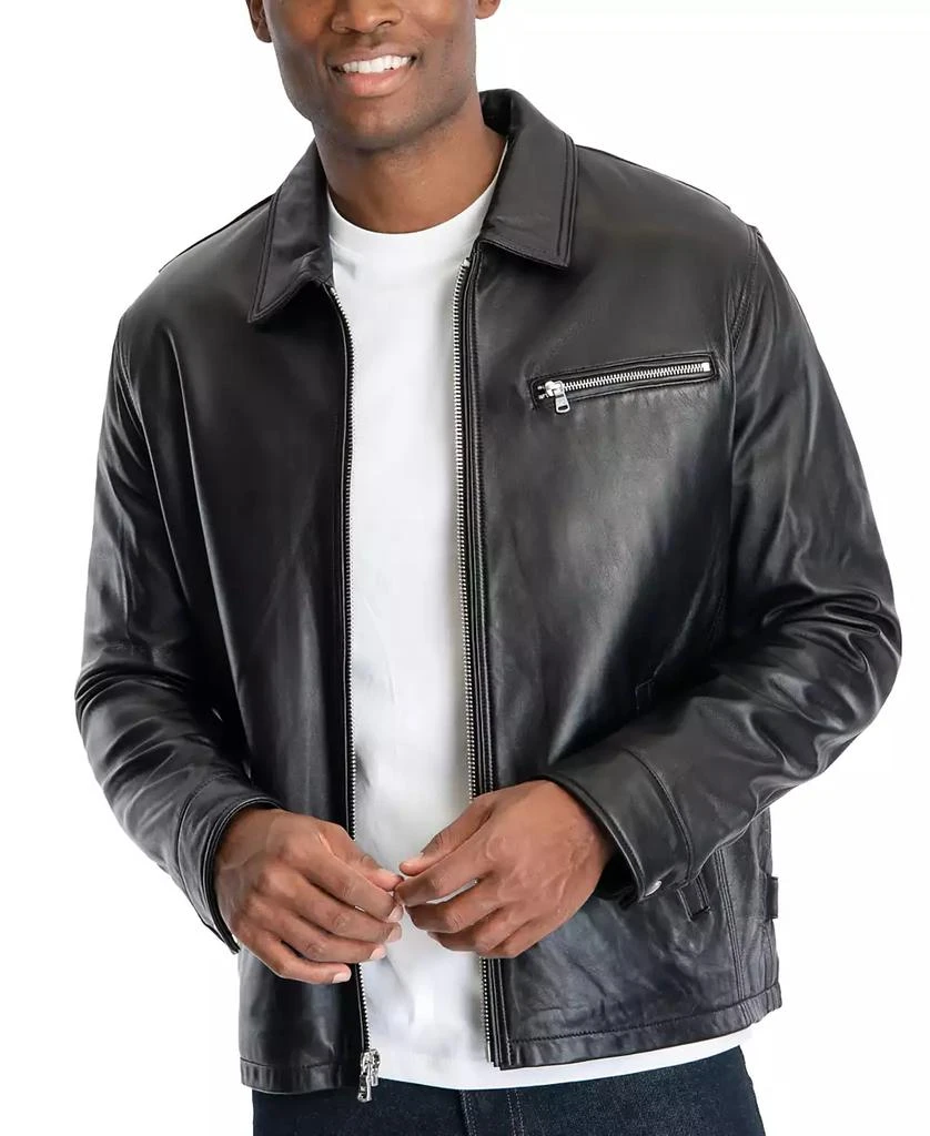 Men's James Dean Leather Jacket, Created for Macy's 商品